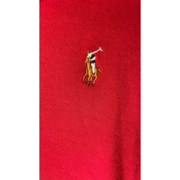 Polo Ralph Lauren quarter-zip pullover in red - Picture 4 of 7